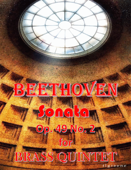 Beethoven: Sonata Op. 49 No. 2 for Brass Quintet image number null