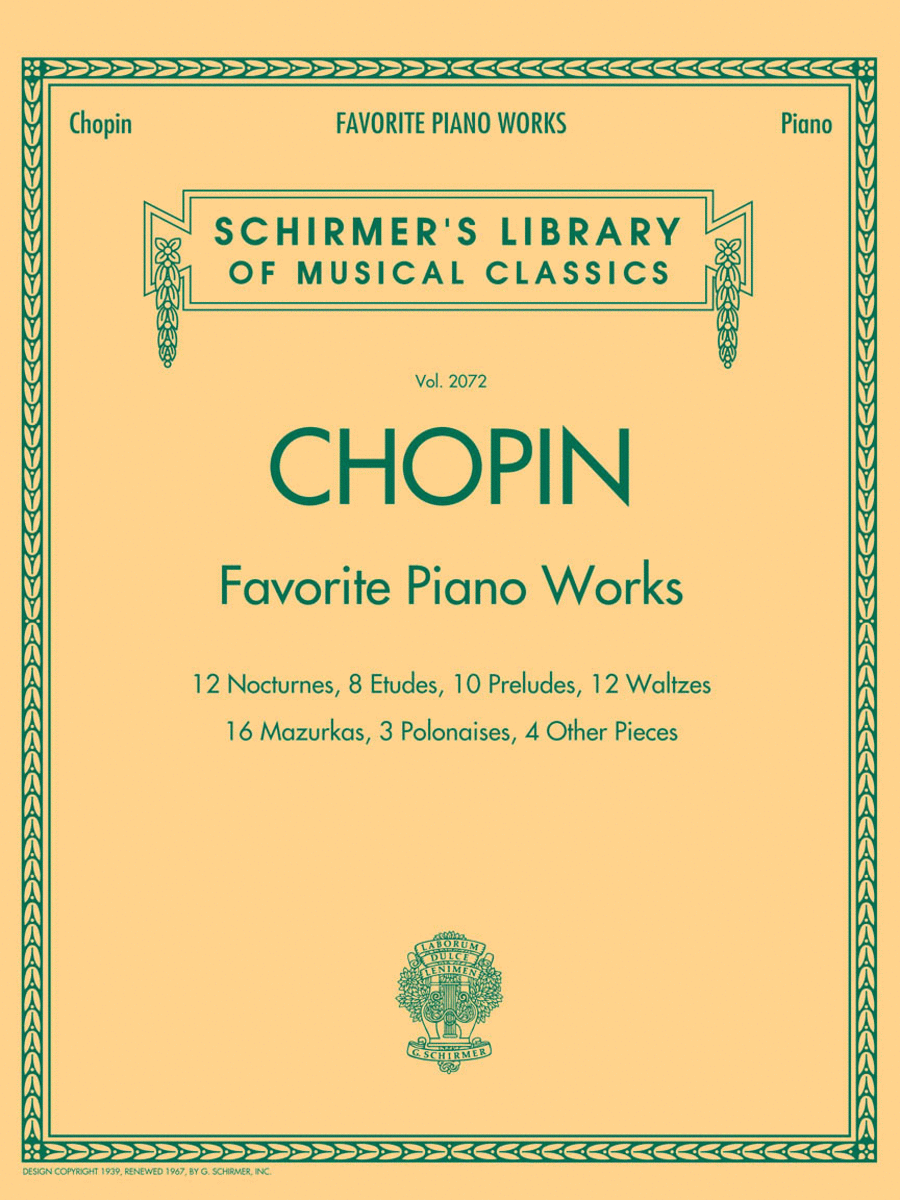 Favorite Piano Works Piano Solo scores gallery preview page 1