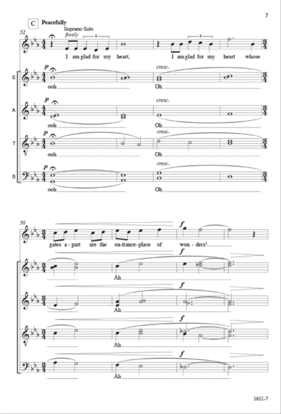 I Am Glad - SATB divisi octavo Divisi scores gallery preview page 6