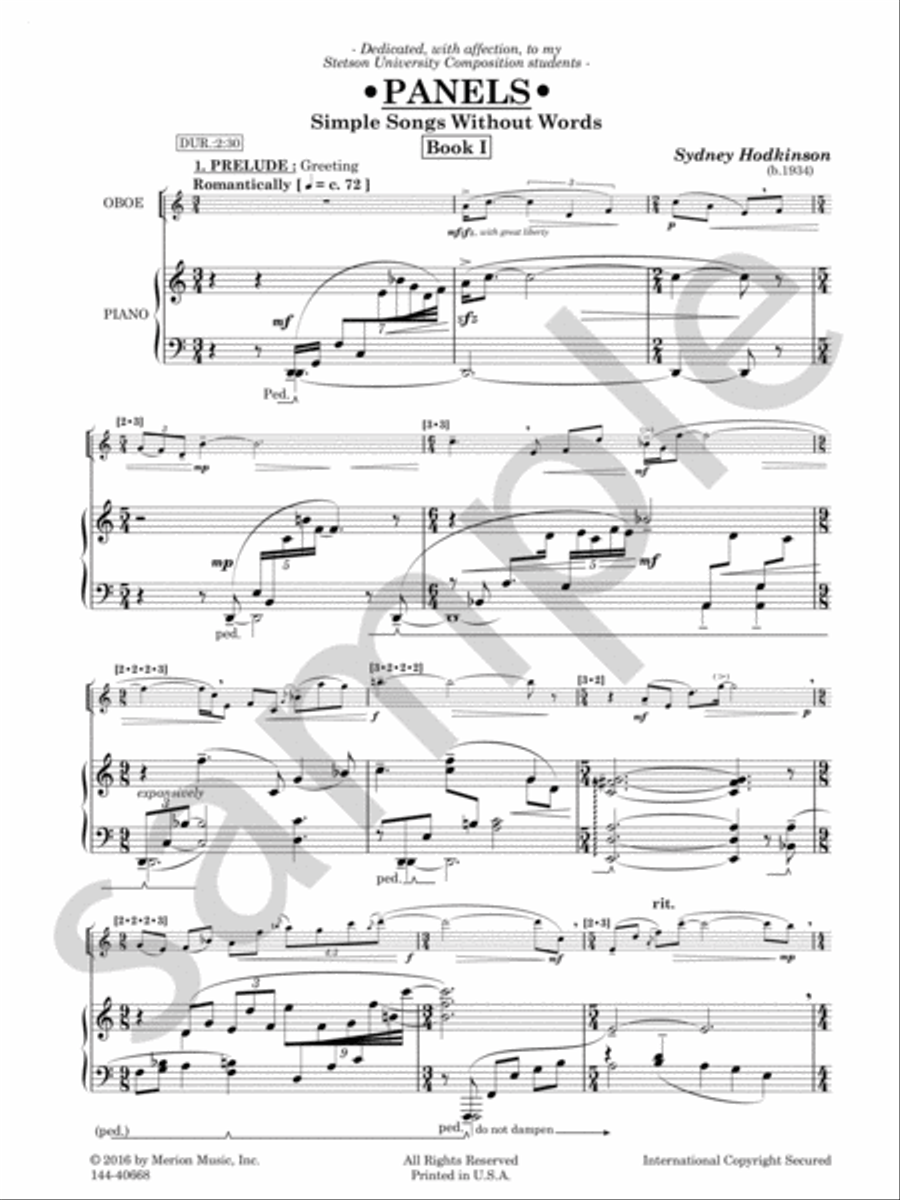 Panels Chamber Music scores gallery preview page 6