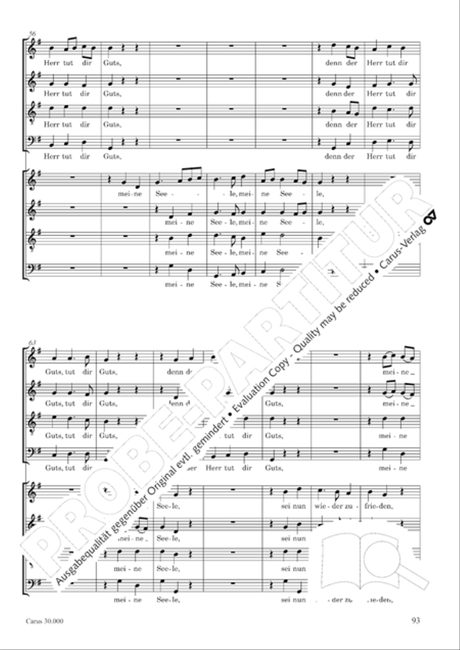 J.L. Bach: The complete motets Choir scores gallery preview page 100