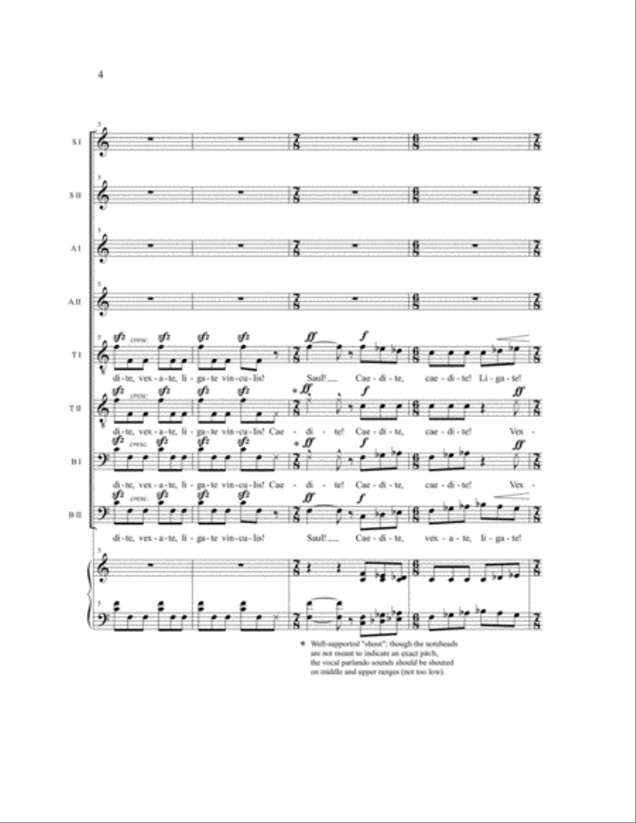 The Conversion of Saul SSAATTBB scores gallery preview page 11