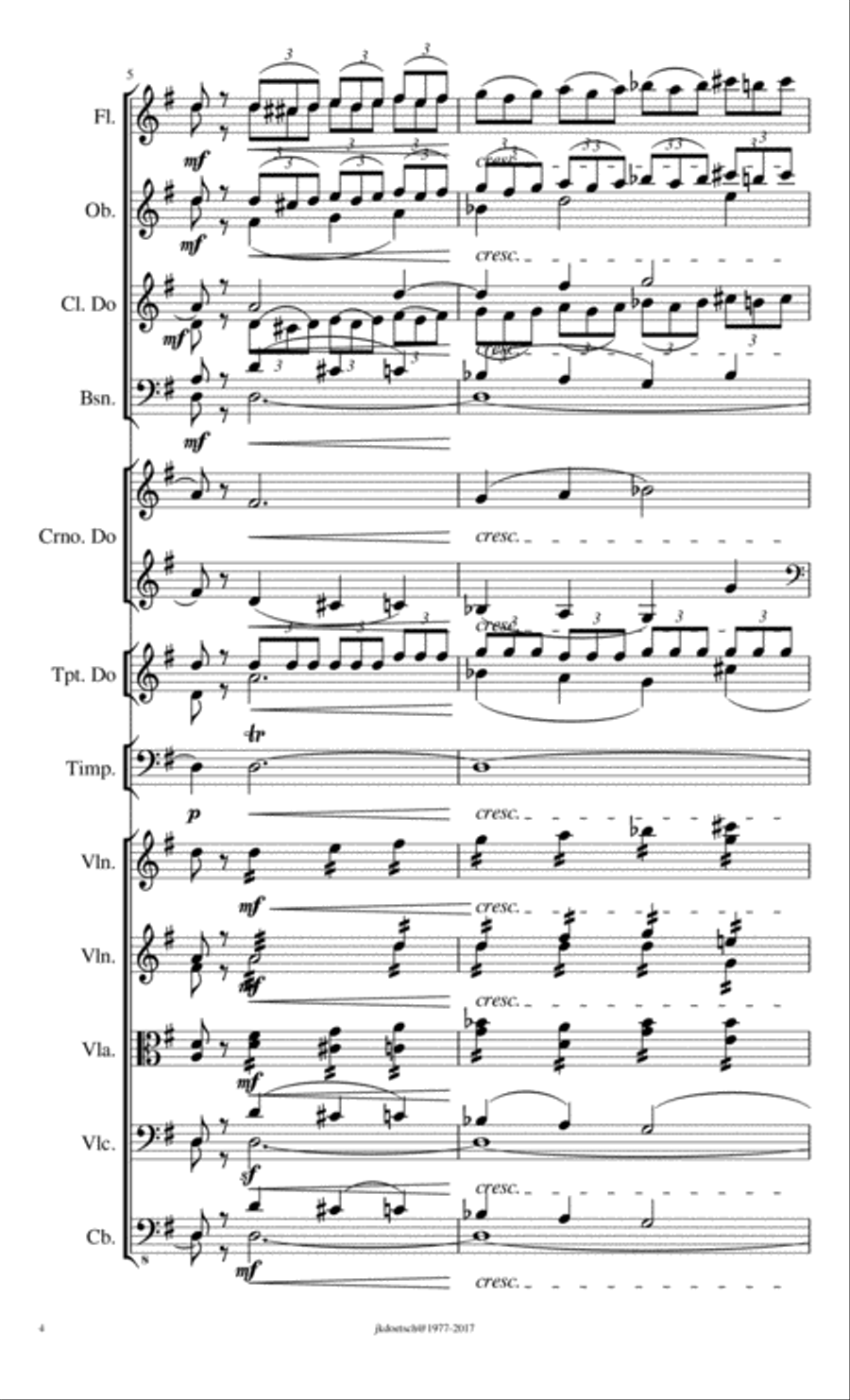 MURIÓ DE UN BESO, Intermezzo for orchestra Full Orchestra scores gallery preview page 4