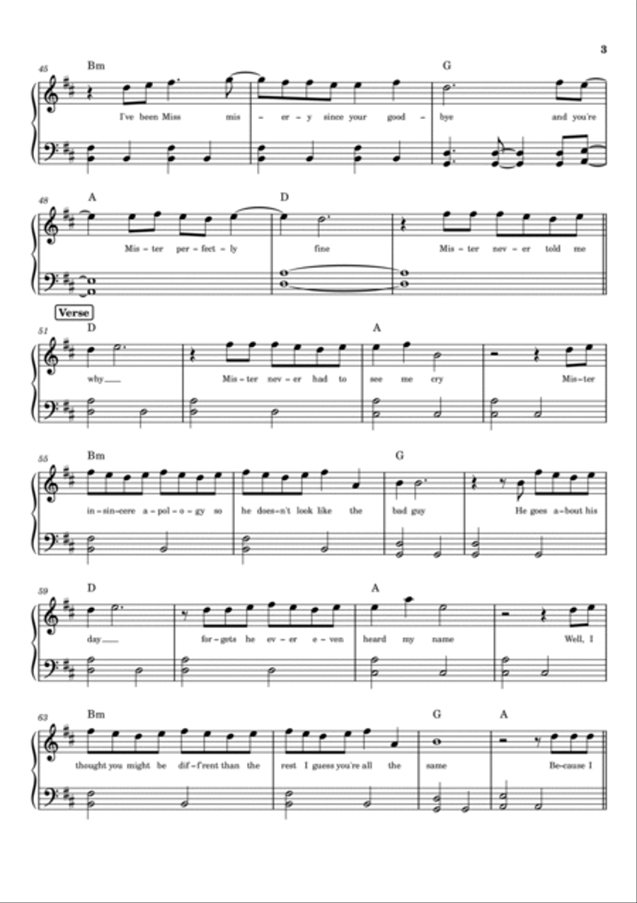 Mr. Perfectly Fine Mr. Perfectly Fine Voice scores gallery preview page 3