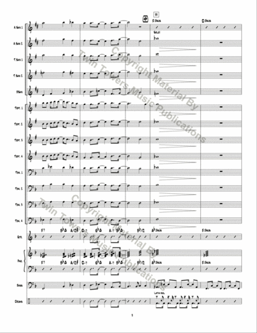 Rock Modern Ode Jazz Ensemble scores gallery preview page 10