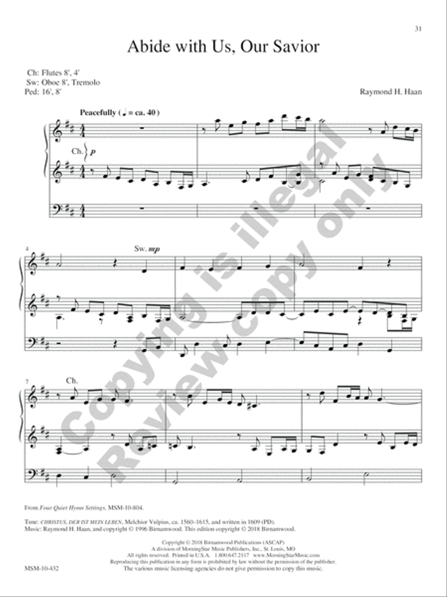 In Memoriam: Funeral Music for Organ Organ Solo scores gallery preview page 30
