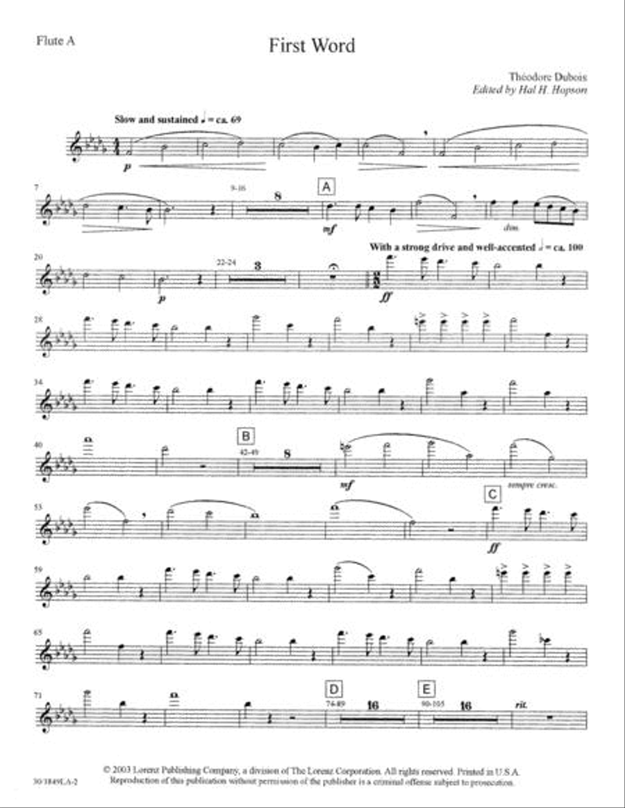 The Seven Last Words of Christ - Flute A Choir scores gallery preview page 3