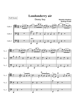 Londonderry air (Danny Boy) - Cello trio