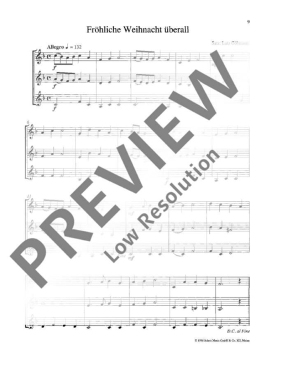 Jingle Bells Trumpet Trio scores gallery preview page 10