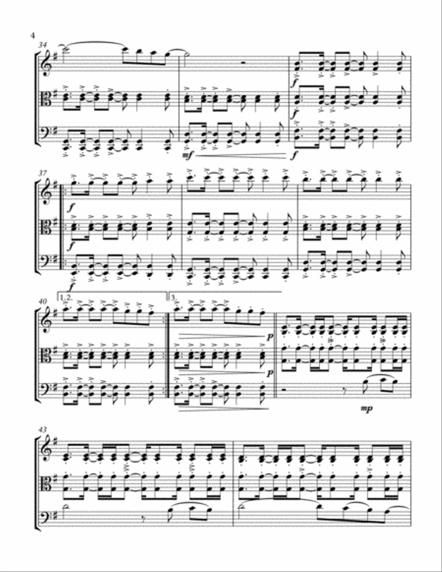 A Sky Full Of Stars A Sky Full Of Stars String Trio scores gallery preview page 5