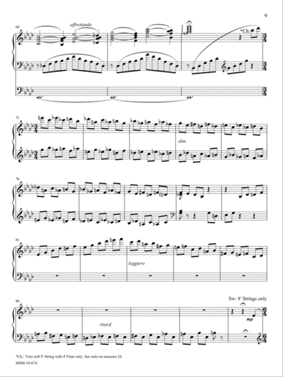 Liebestraume No. 3 (Dream of Love) Organ scores gallery preview page 6