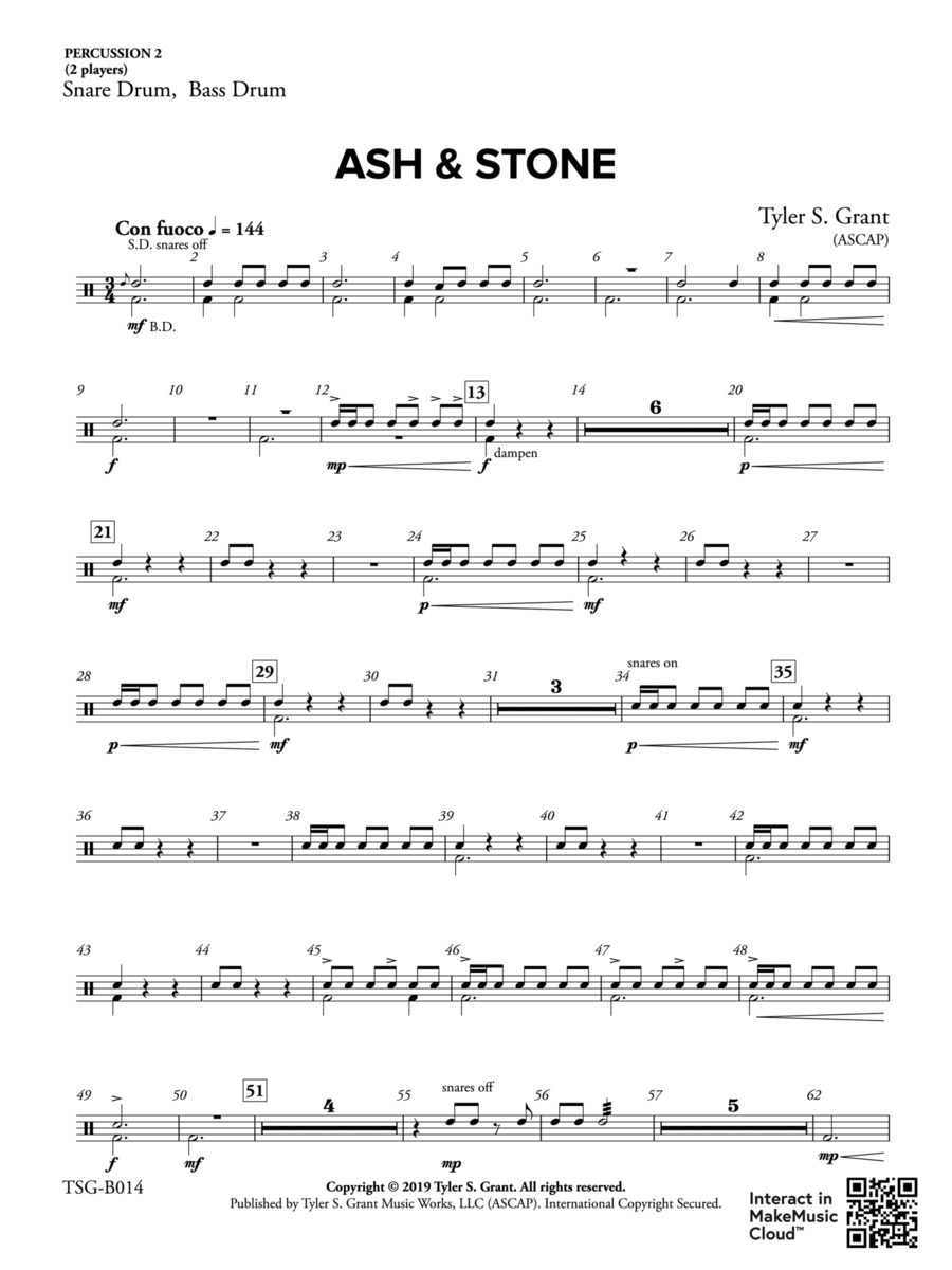Ash & Stone: 2nd Percussion