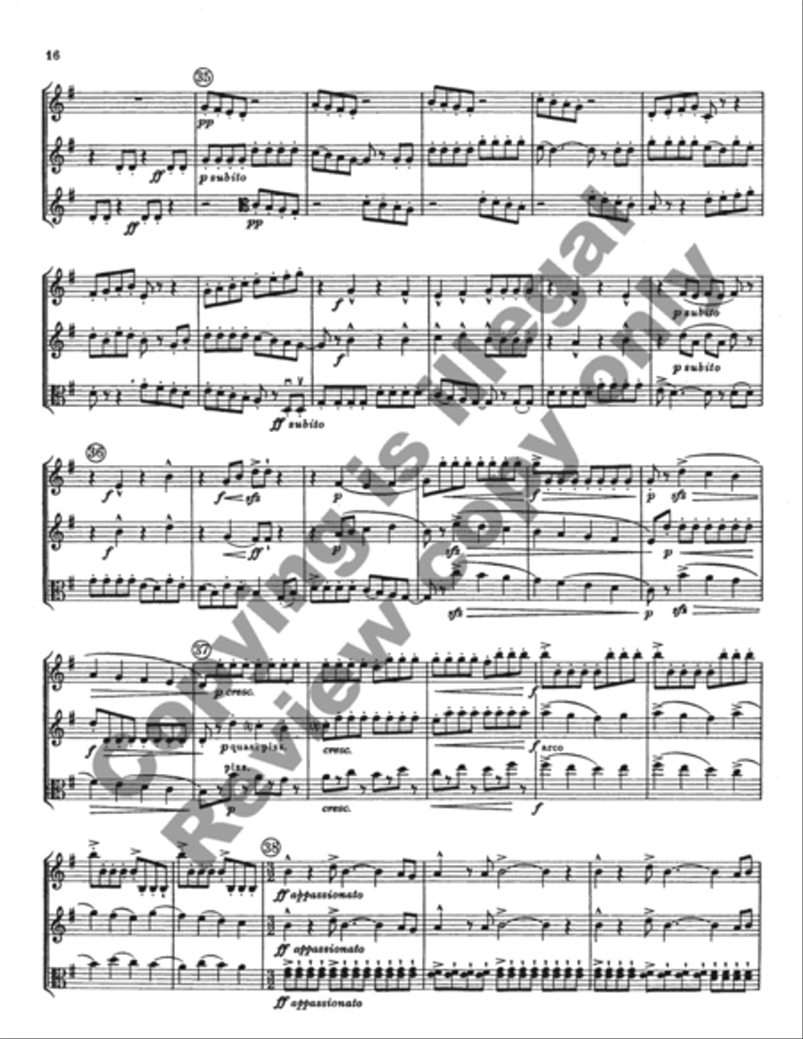 Suite for Oboe, Clarinet, and Viola Clarinet scores gallery preview page 15