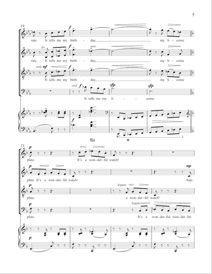 The Digital Wonder Watch The Digital Wonder Watch 4-Part scores gallery preview page 15