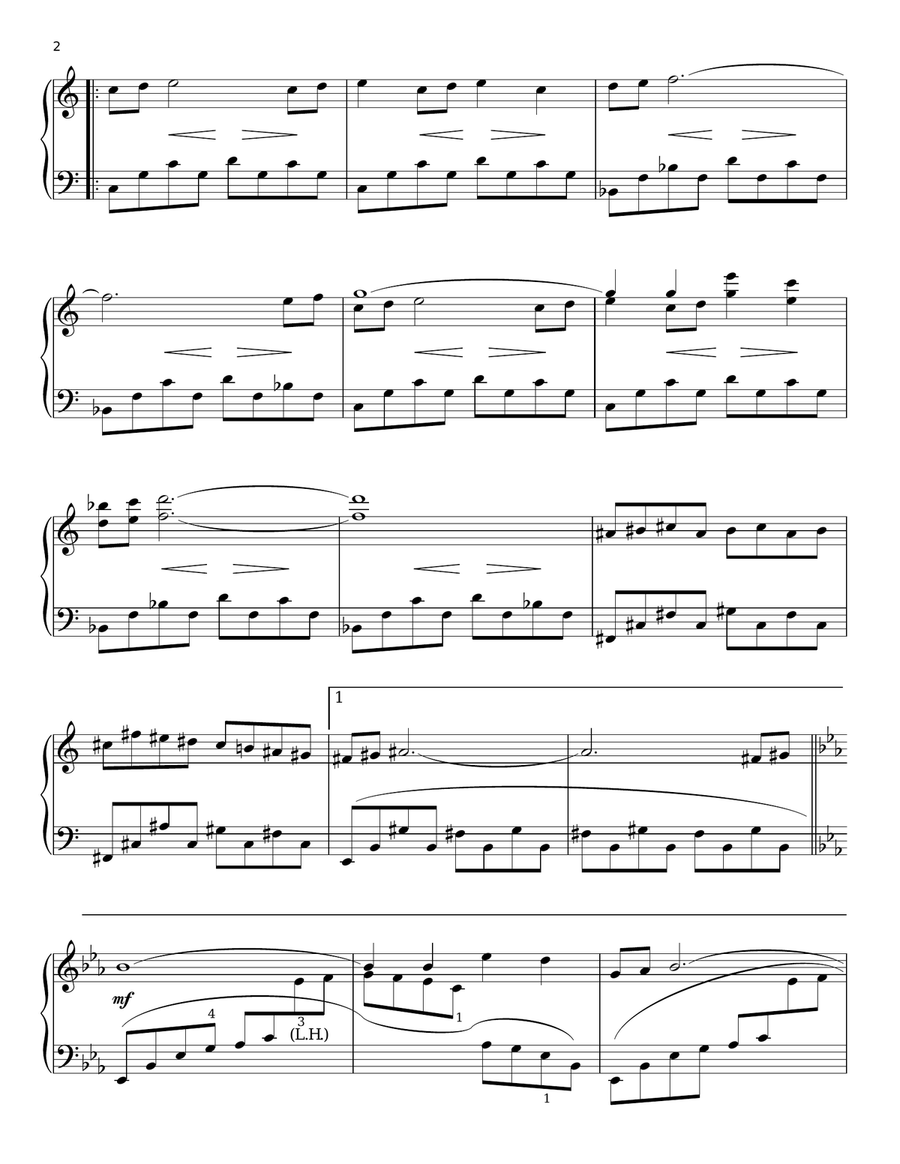 Aegean Wave Piano Solo scores gallery preview page 2