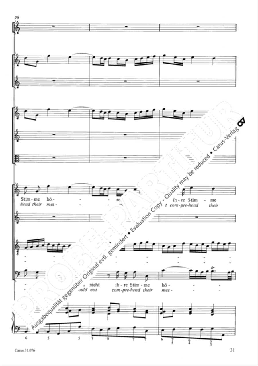The heavens are telling the Father's glory (Die Himmel erzahlen die Ehre Gottes) 4-Part scores gallery preview page 32