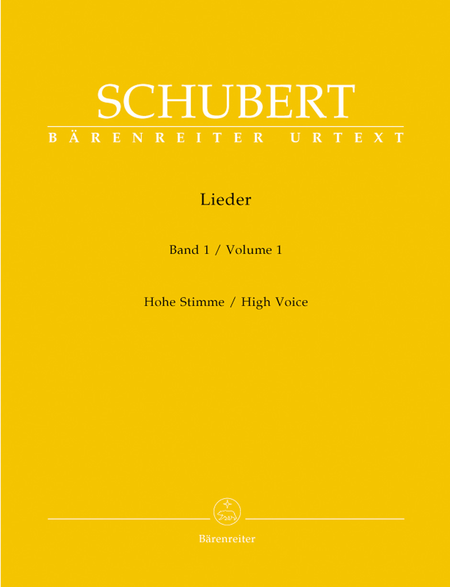 Franz Schubert : Lieder, Band 1