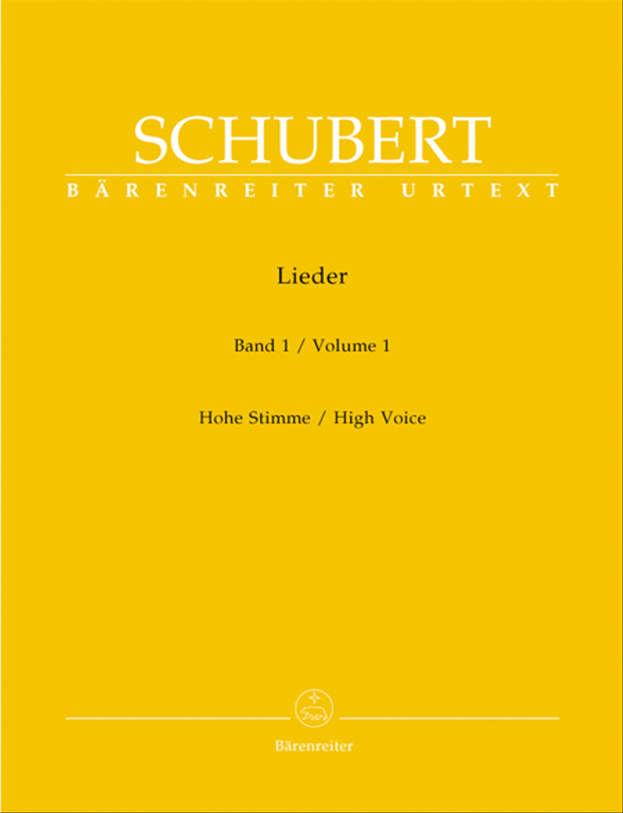 Franz Schubert : Lieder, Band 1