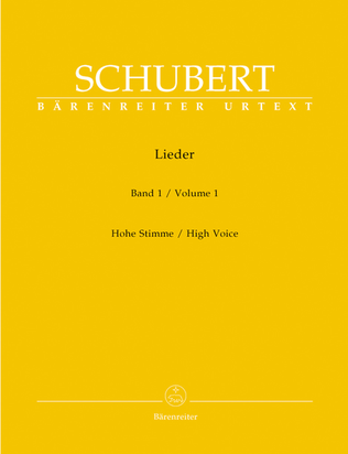 Book cover for Lieder, Volume 1