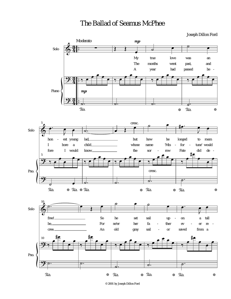 Three Songs of Love and Death for soprano voice and piano Soprano Voice scores gallery preview page 1