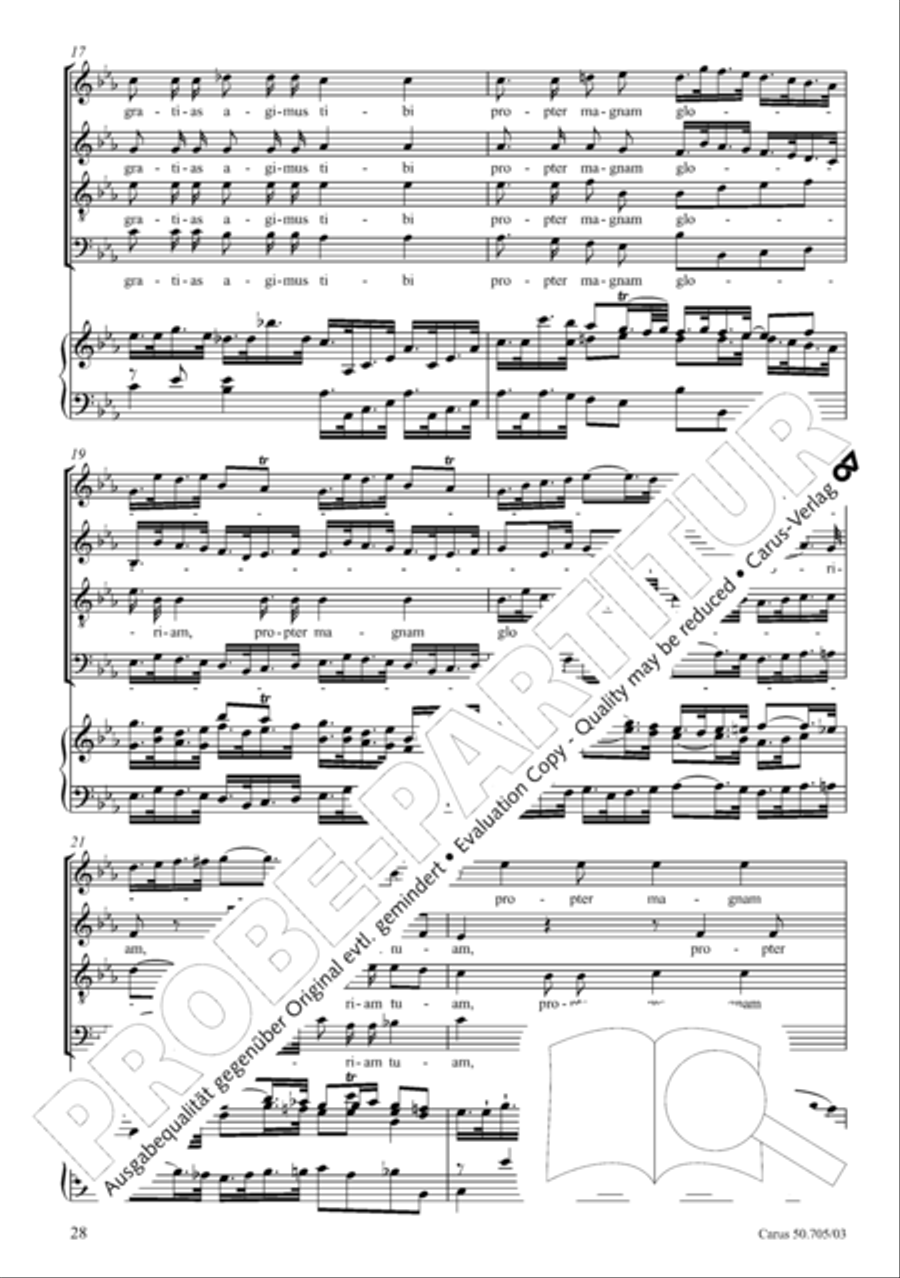 Missa in g. Hasse-Werkausgabe IV/3 4-Part scores gallery preview page 37