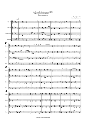 Book cover for Charpentier: Noëls sur les instruments H534: Les Bourgeois de Chastre - double reed quartet