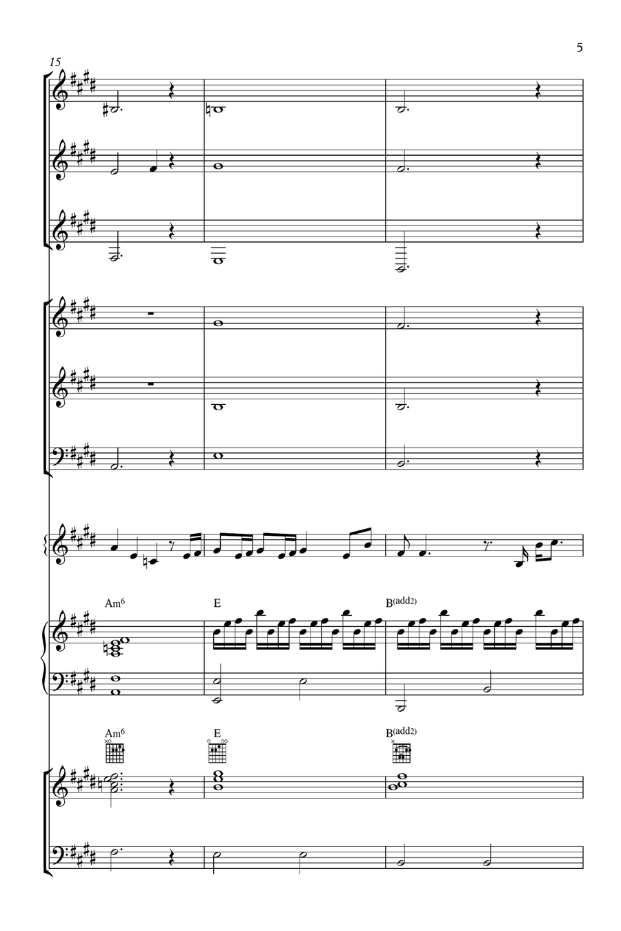How Far I'll Go Concert Band scores gallery preview page 5