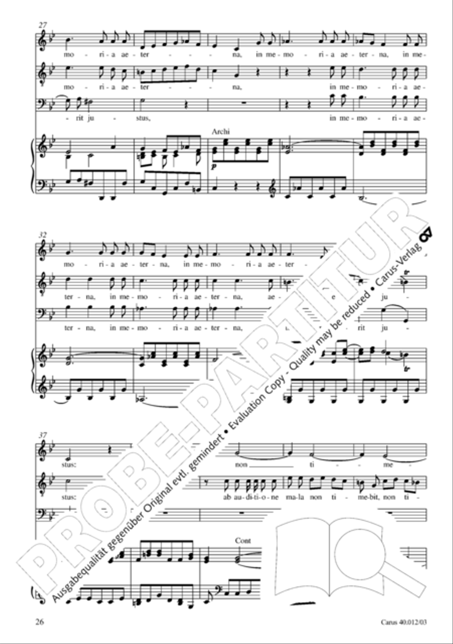 Beatus vir (How blest is he) Psalm 111 4-Part scores gallery preview page 27