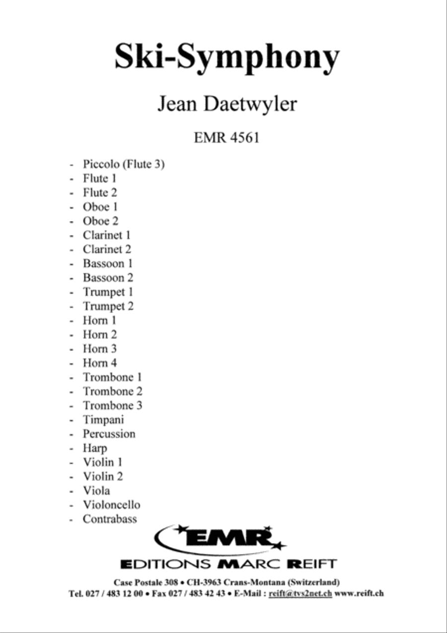 Ski-Symphony Ski-Symphony Orchestra scores gallery preview page 2