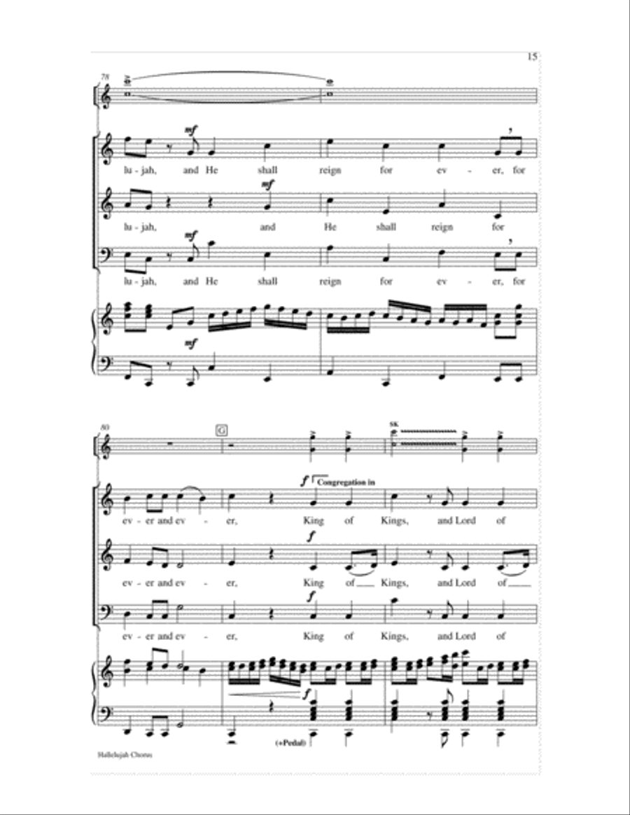 Hallelujah Chorus-SAB-Digital Download 3-Part scores gallery preview page 15
