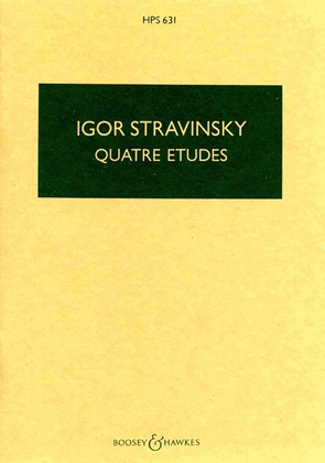Book cover for Quatre Etudes (Four Studies)
