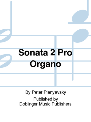 Book cover for Sonata 2 pro organo