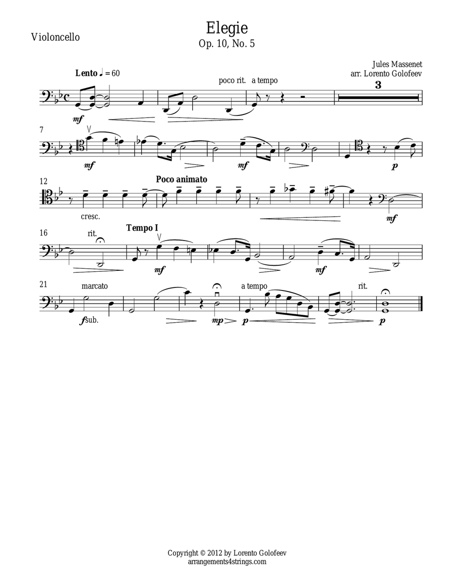 Elegie String Quartet scores gallery preview page 4