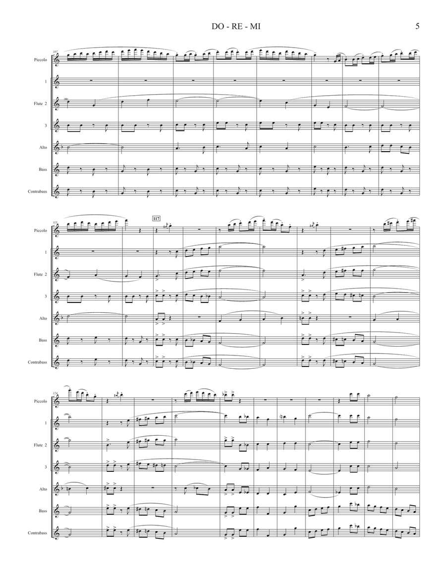 Do-Re-Mi Flute Choir scores gallery preview page 5