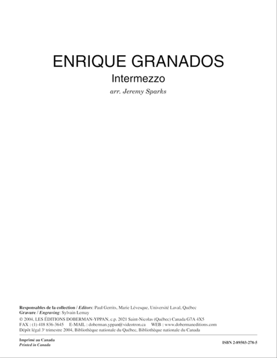 Intermezzo Intermezzo Guitar Ensemble scores gallery preview page 1
