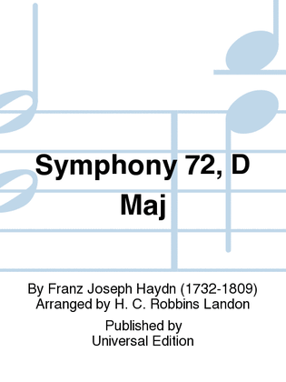 Symphony 72, D Maj