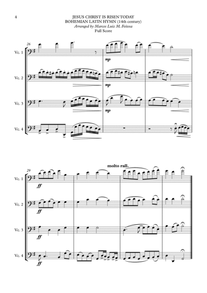 Christmas Song Collection (for Cello Quartet) - BOOK THREE image number null