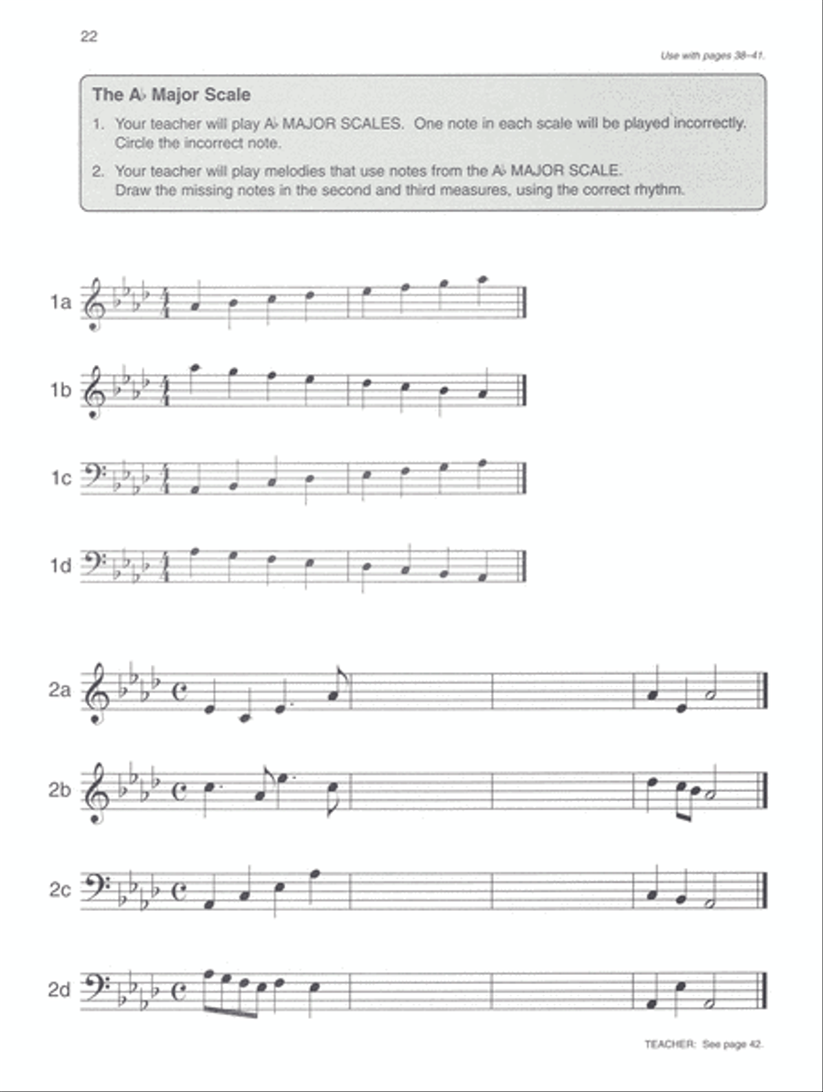 Alfred's Basic Piano Course Ear Training, Level 6 Piano Method scores gallery preview page 3