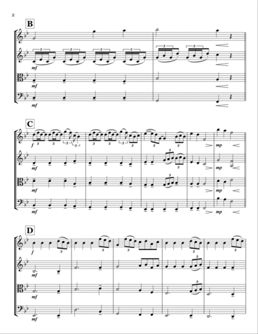 A Thousand Years String Quartet scores gallery preview page 2