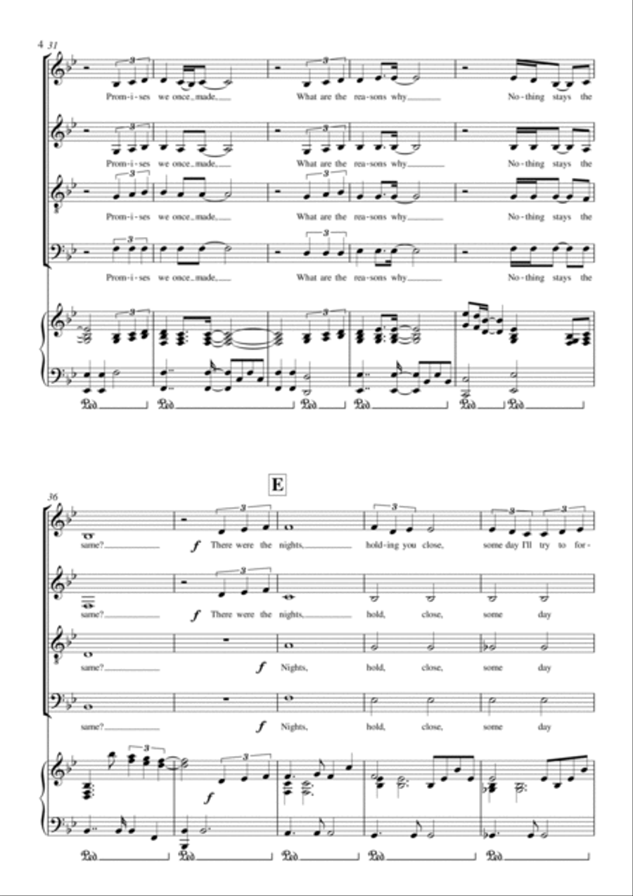 I'll Be Over You I'll Be Over You 4-Part scores gallery preview page 4