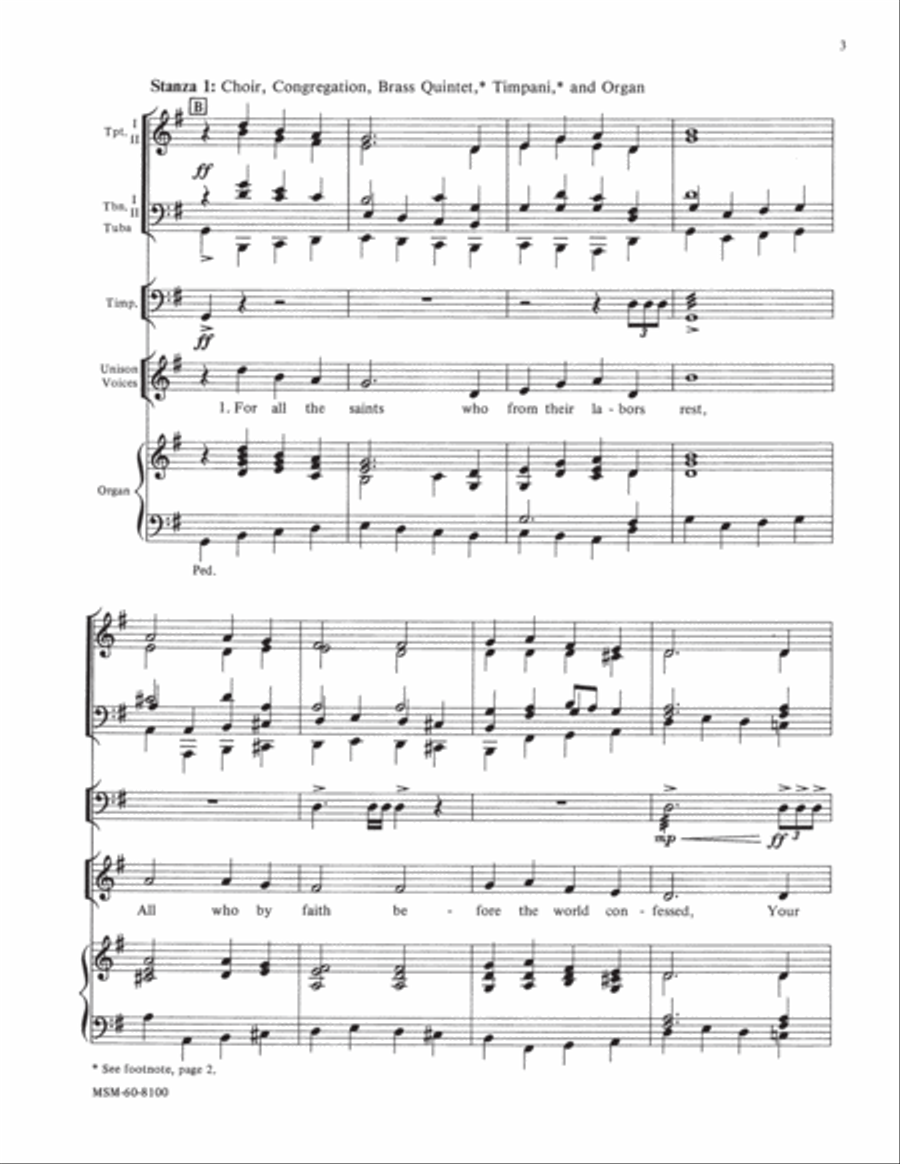 For All the Saints Choir scores gallery preview page 3