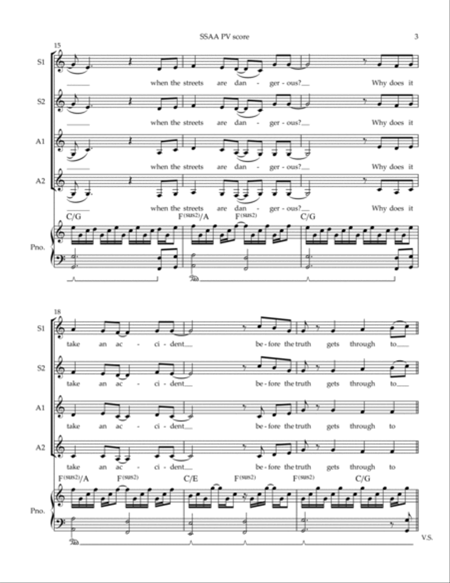 Louder Than Words SSAA scores gallery preview page 3