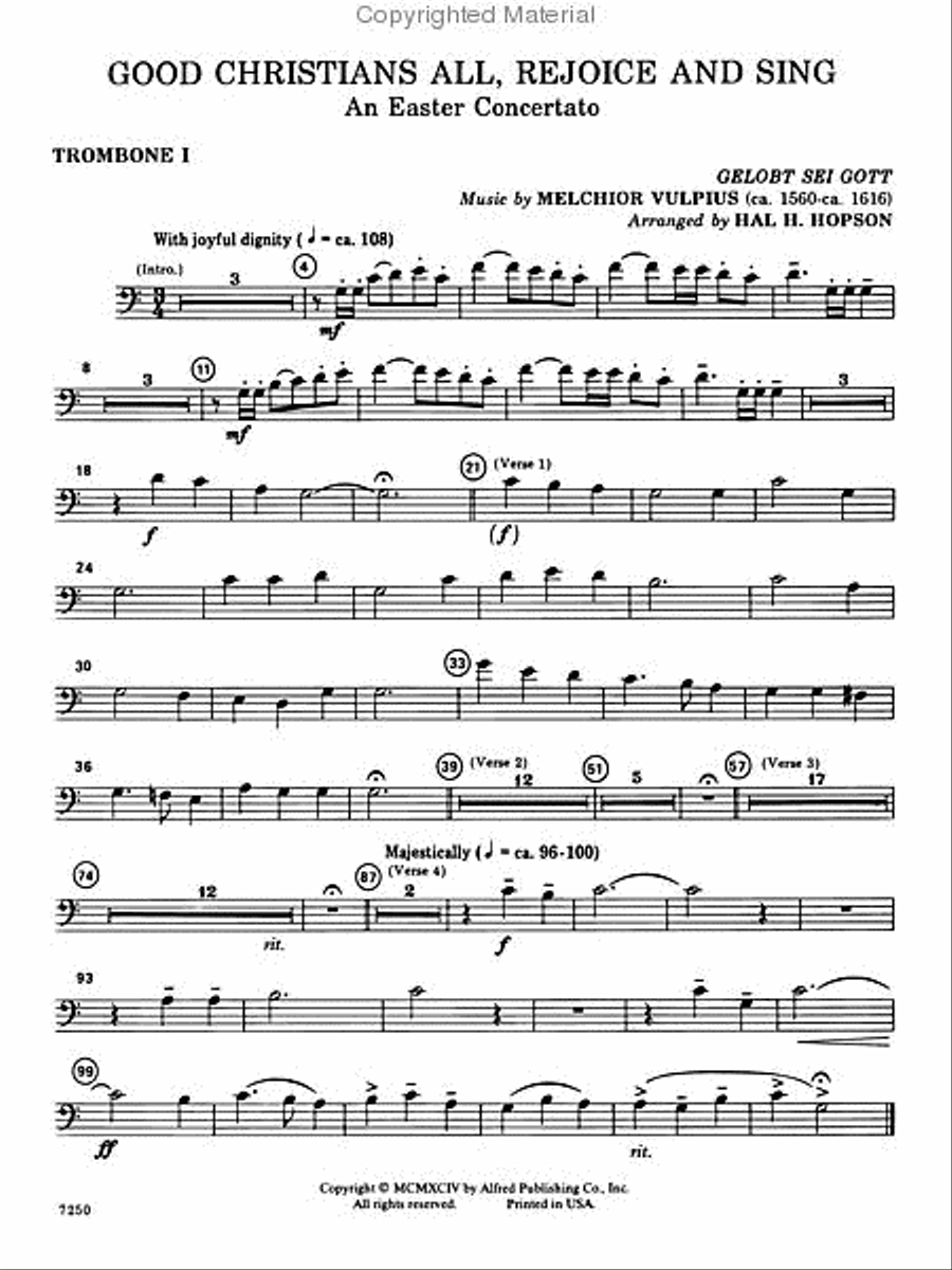 Good Christians All, Rejoice and Sing (An Easter Concertato) Choir scores gallery preview page 4