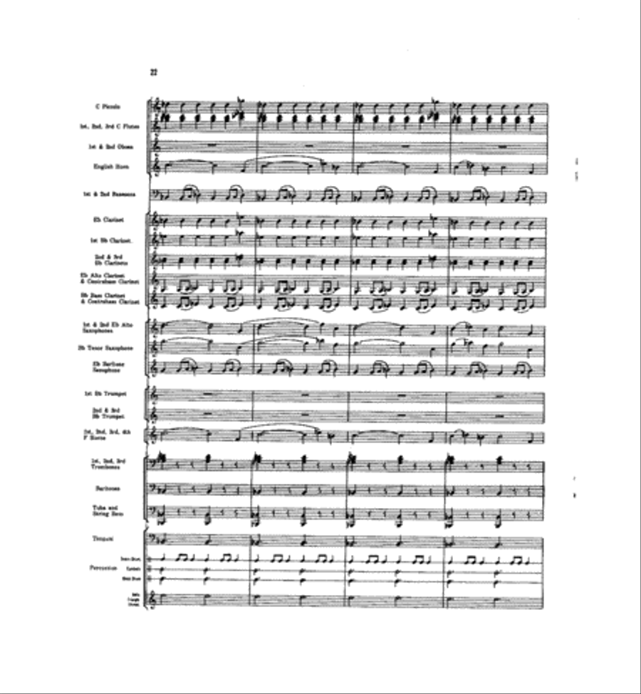 Caccia and Chorale Concert Band scores gallery preview page 21
