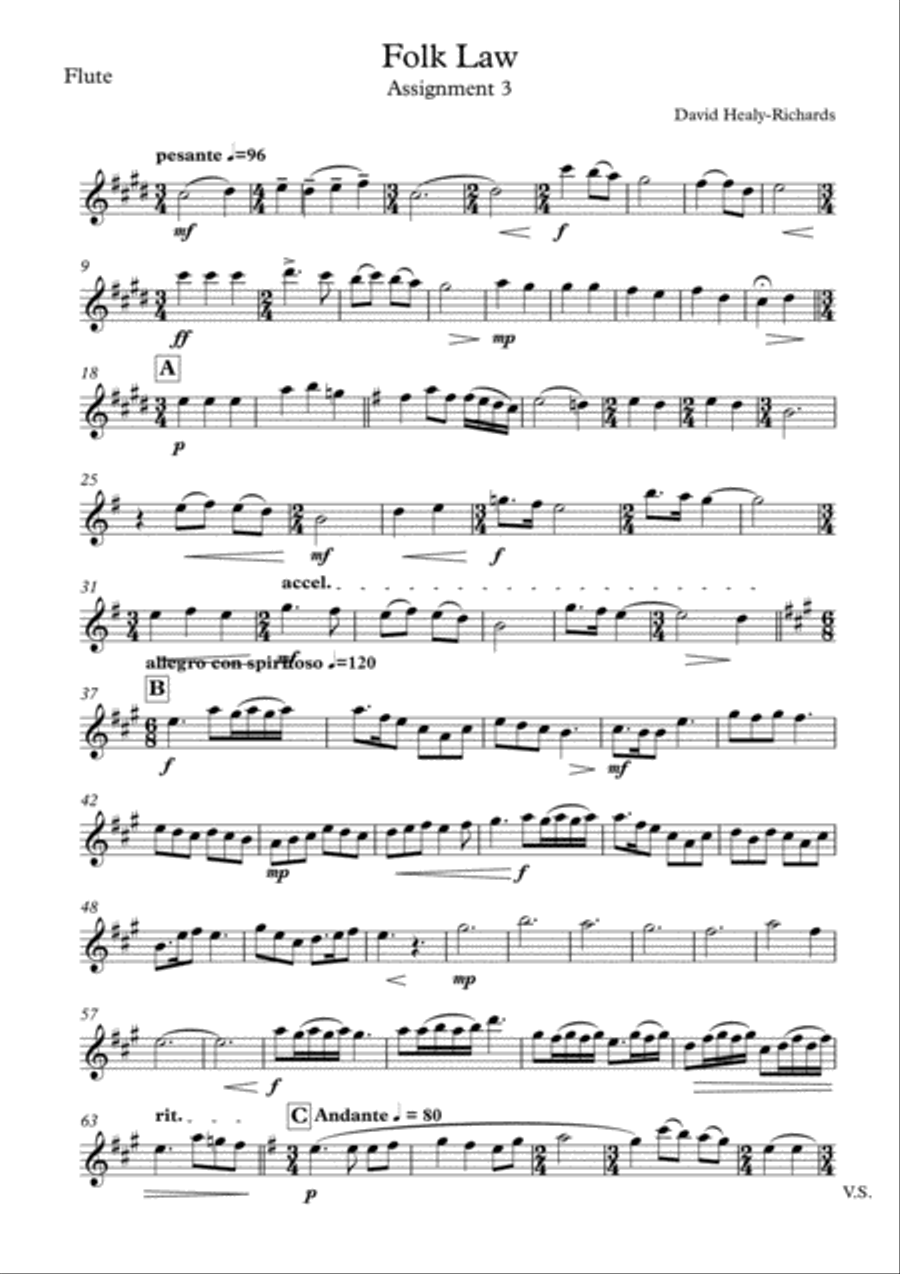 Olympus Suite - movement 1 Brass Ensemble scores gallery preview page 6