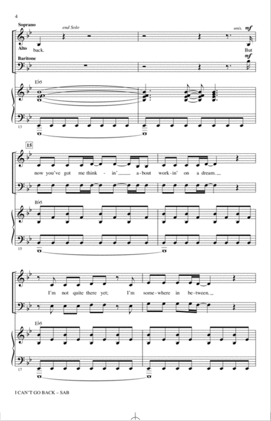 I Can't Go Back (from Pretty Woman: The Musical) (arr. Mark Brymer) 3-Part scores gallery preview page 3