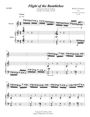 Korsakov: Flight of the Bumblebee for Piccolo & Piano