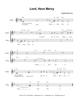 Mass of Divine Mercy (Lead Sheet Edition)