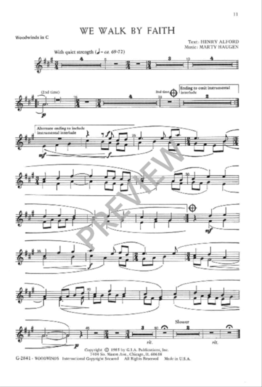 We Walk By Faith We Walk By Faith 4-Part scores gallery preview page 12