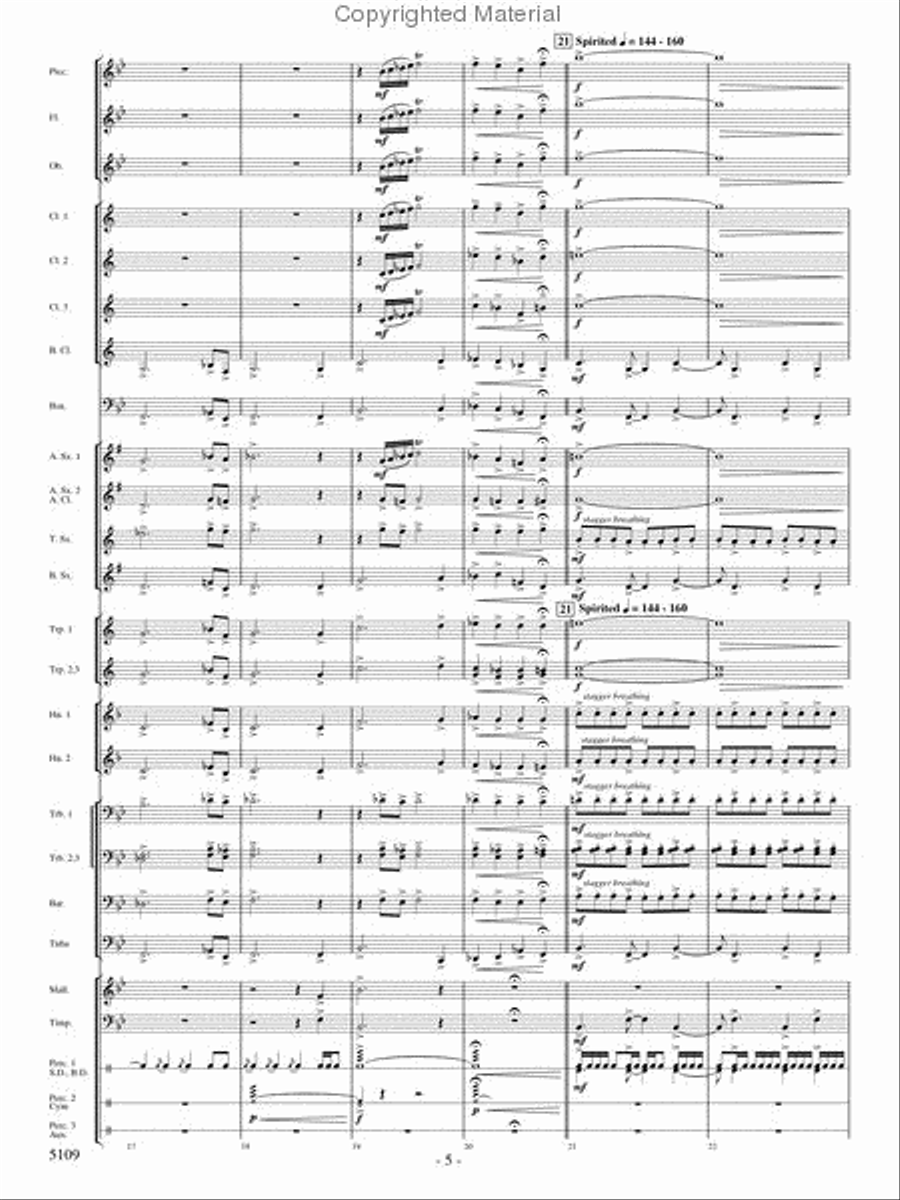 As If On Wings Concert Band scores gallery preview page 4